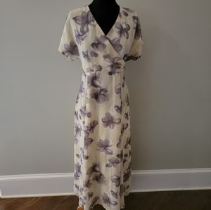 Chiffon Surplice Dress